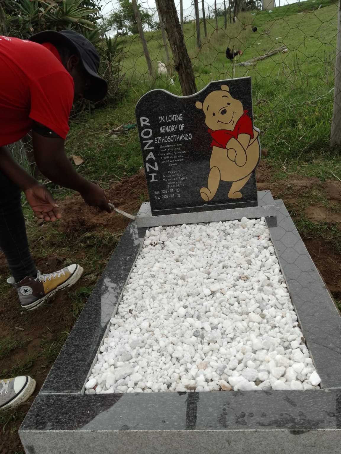 Tombstone installation